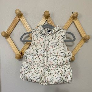 Baby Gap Floral puffy vest